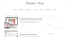 Desktop Screenshot of ebubekirakyol.com.tr